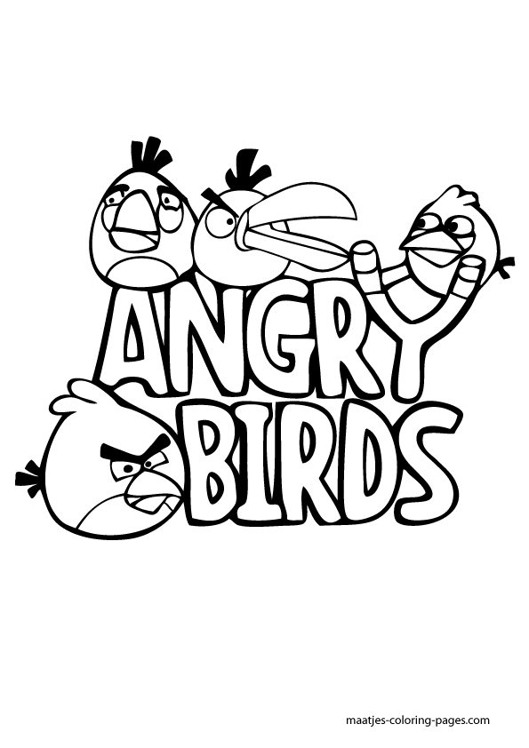 Angry Birds Coloring Pages