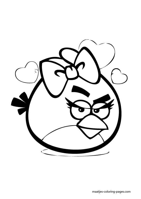 Angry Birds Coloring Pages