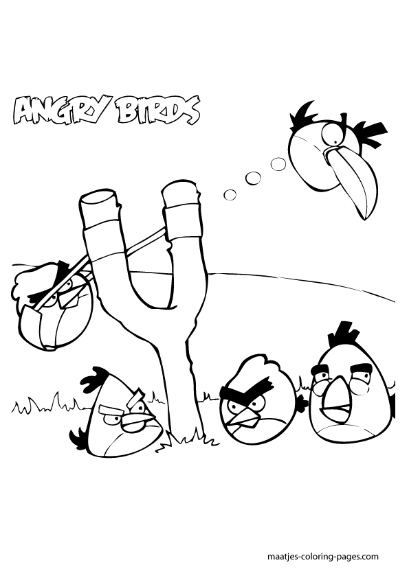 Angry Birds Coloring Pages