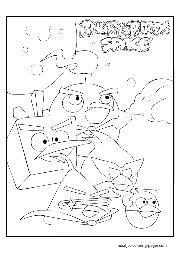 Angry Birds Coloring Pages