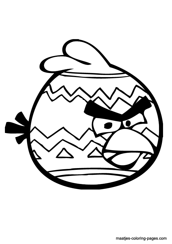 Angry Birds Easter coloring pages