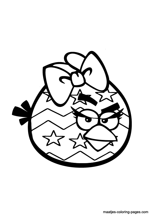 Angry Birds Easter coloring pages