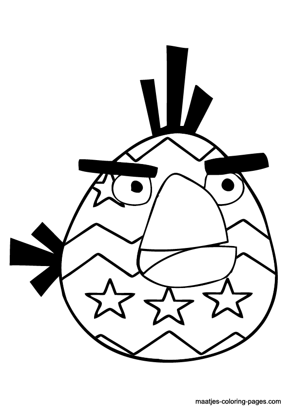 Angry Birds Easter coloring pages