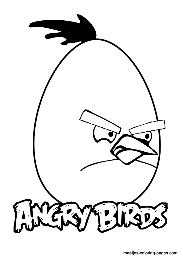 Angry Birds Easter coloring pages