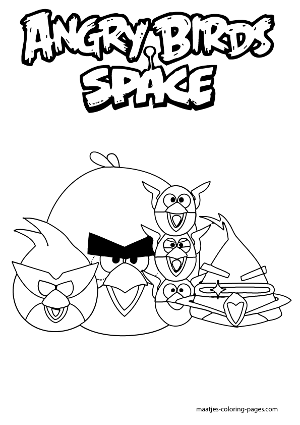 Angry Birds Coloring Pages