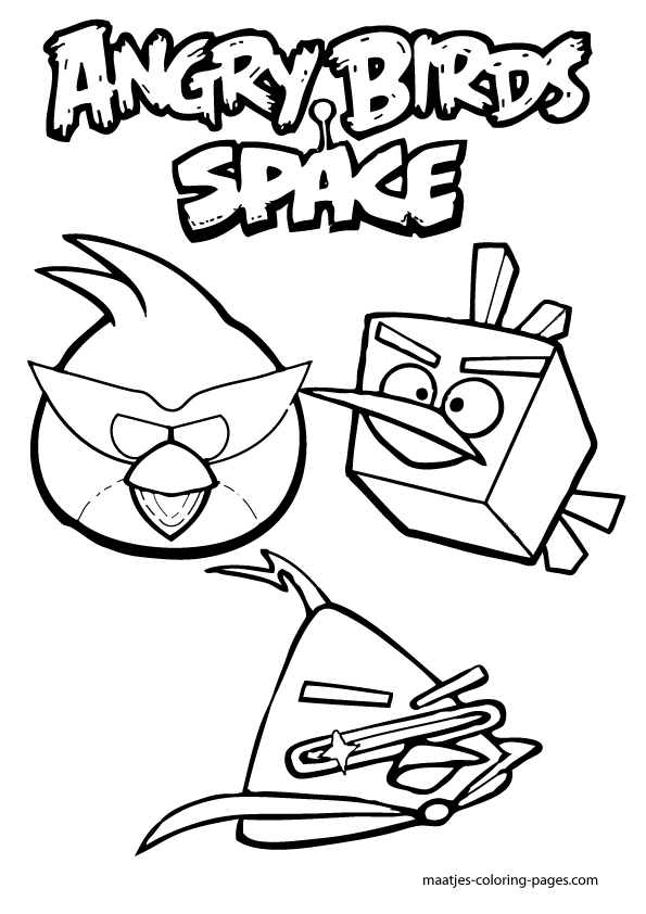 Angry Birds Coloring Pages