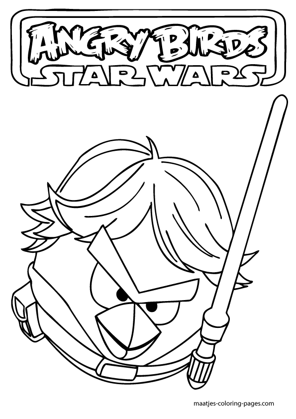 Angry Birds Star Wars Coloring Pages