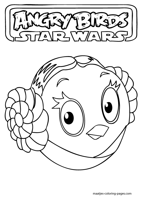 angry birds stars wars coloring pages - photo #19