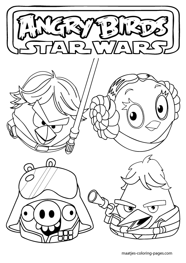 Angry Birds Coloring Pages