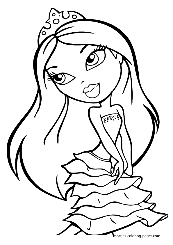 bratzs coloring pages