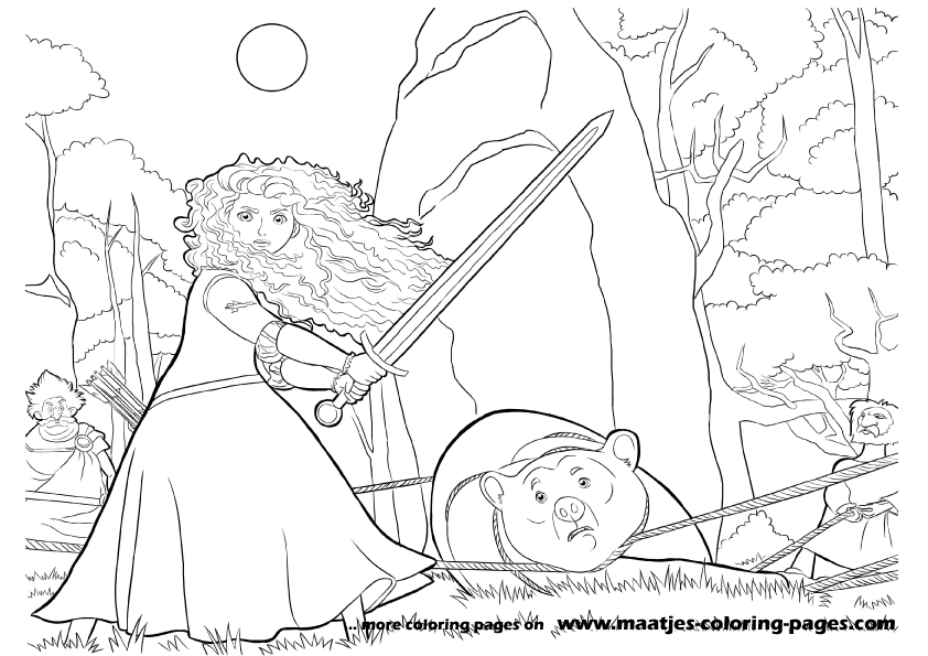 Brave Coloring Pages