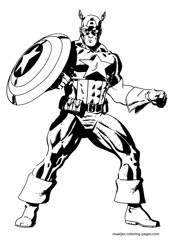 baby captain america coloring pages - photo #32