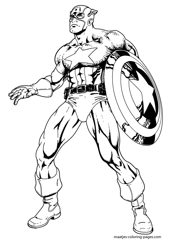 Captain America Coloring Pages