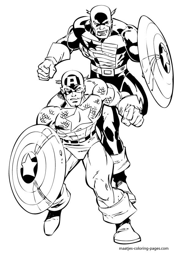 Captain America Coloring Pages