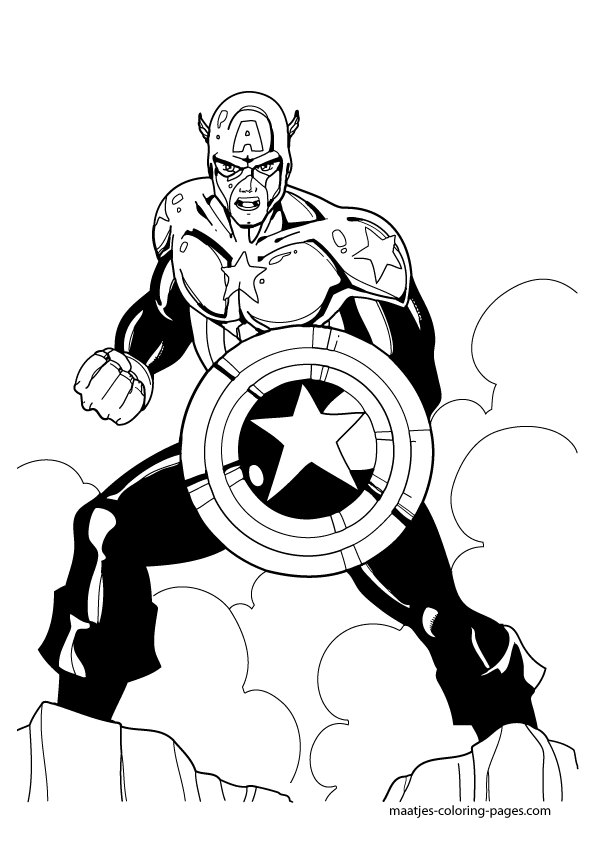 Captain America Coloring Pages