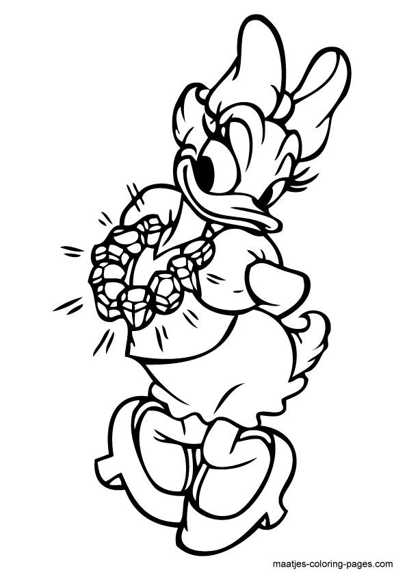 daisy duck coloring pages - photo #21