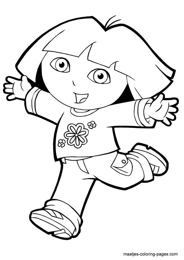 Coloring Pages Dora The Explorer. Dora.