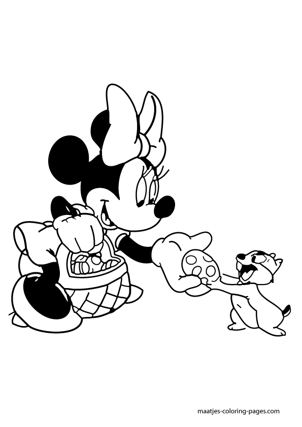Minnie Mouse and Chip 'n' Dale easter