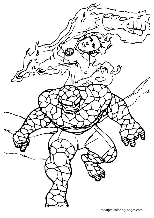 Fantastic Four Coloring Pages