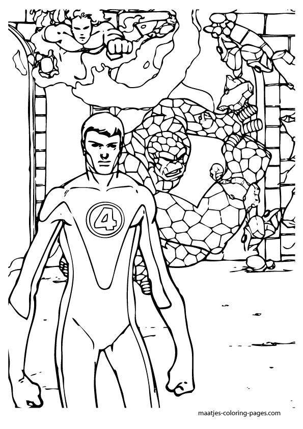 Fantastic Four Coloring Pages