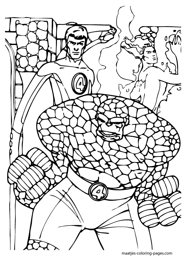 Fantastic Four Coloring Pages