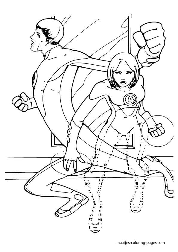 Fantastic Four Coloring Pages