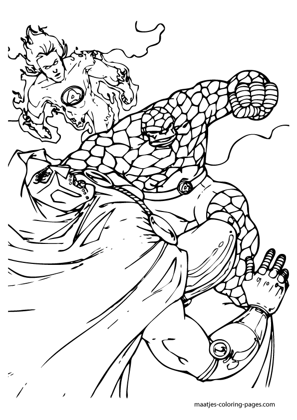 Fantastic Four Coloring Pages