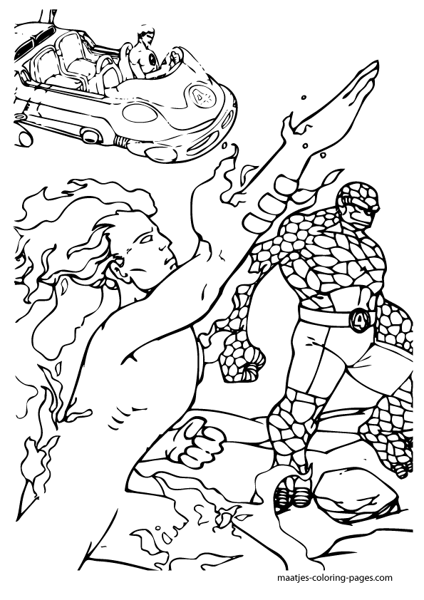 Fantastic Four Coloring Pages