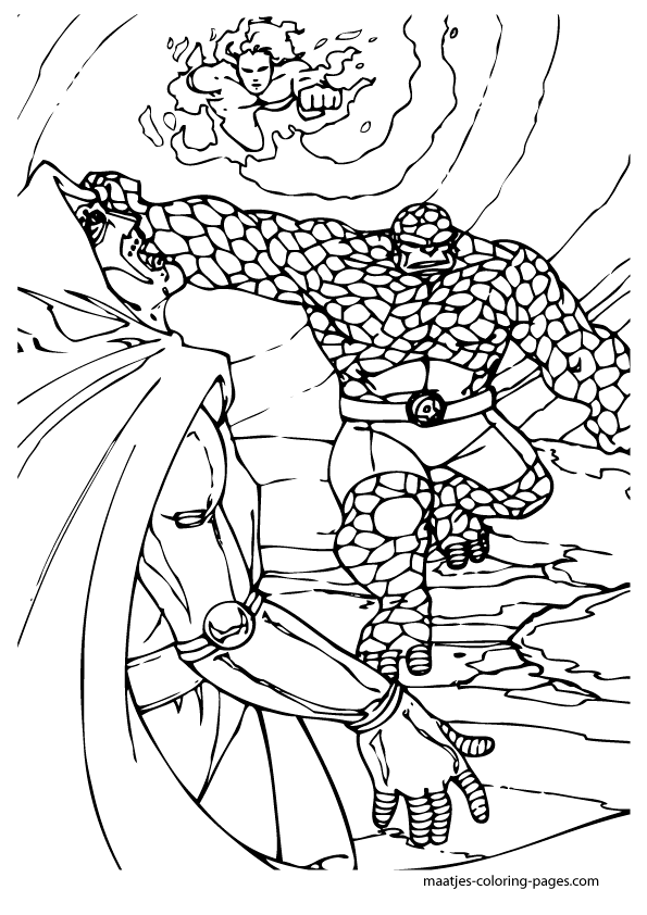 Fantastic Four Coloring Pages