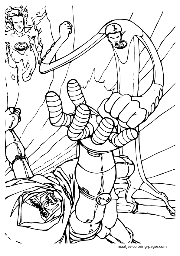 Fantastic Four Coloring Pages