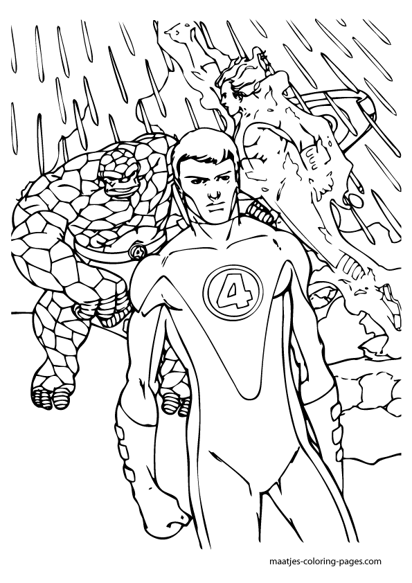 Fantastic Four Coloring Pages