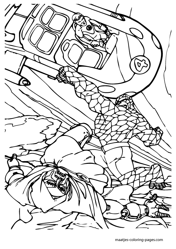 Fantastic Four Coloring Pages