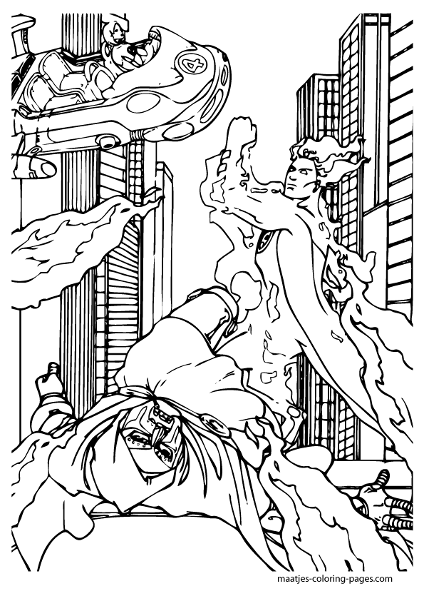 Fantastic Four Coloring Pages