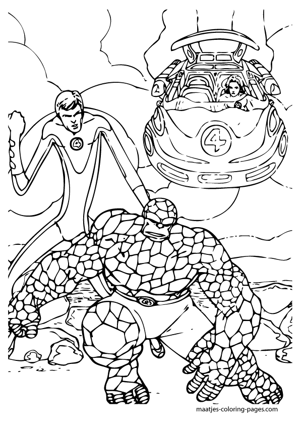 Fantastic Four Coloring Pages