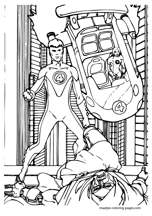 Fantastic Four Coloring Pages