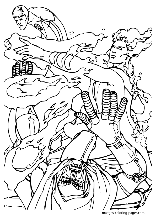 Fantastic Four Coloring Pages