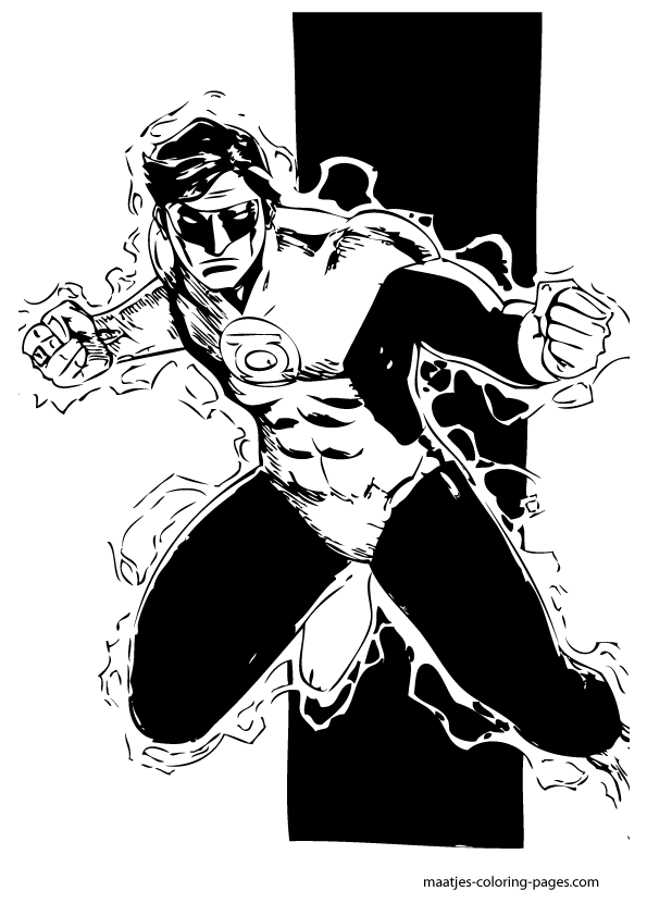 Green Lantern Coloring Pages