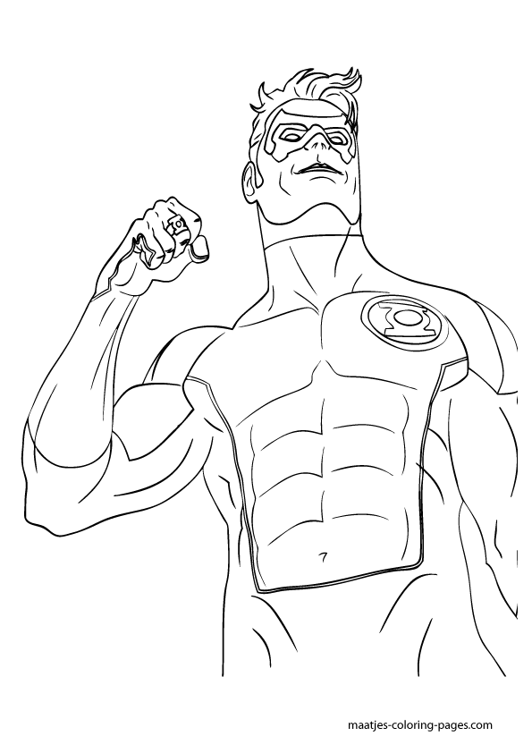 Green Lantern Coloring Pages