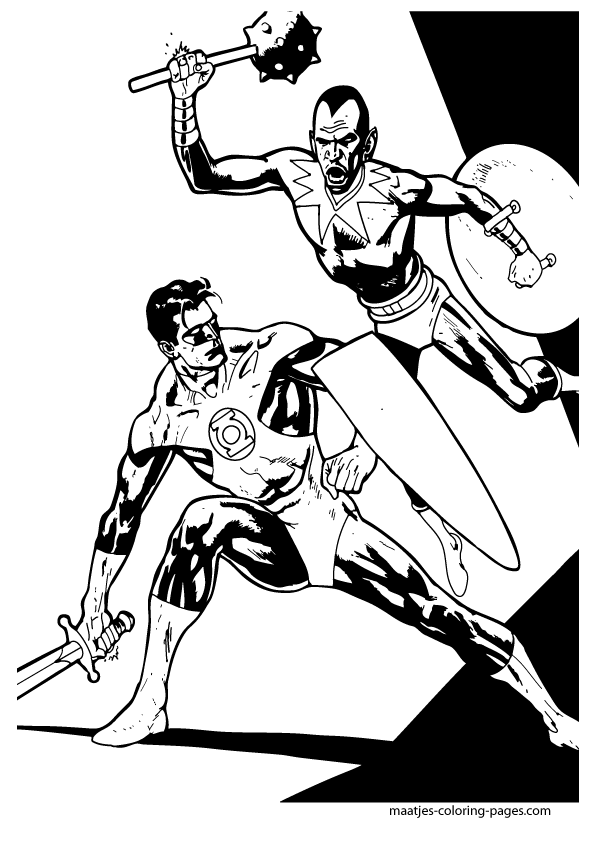 Green Lantern coloring pages