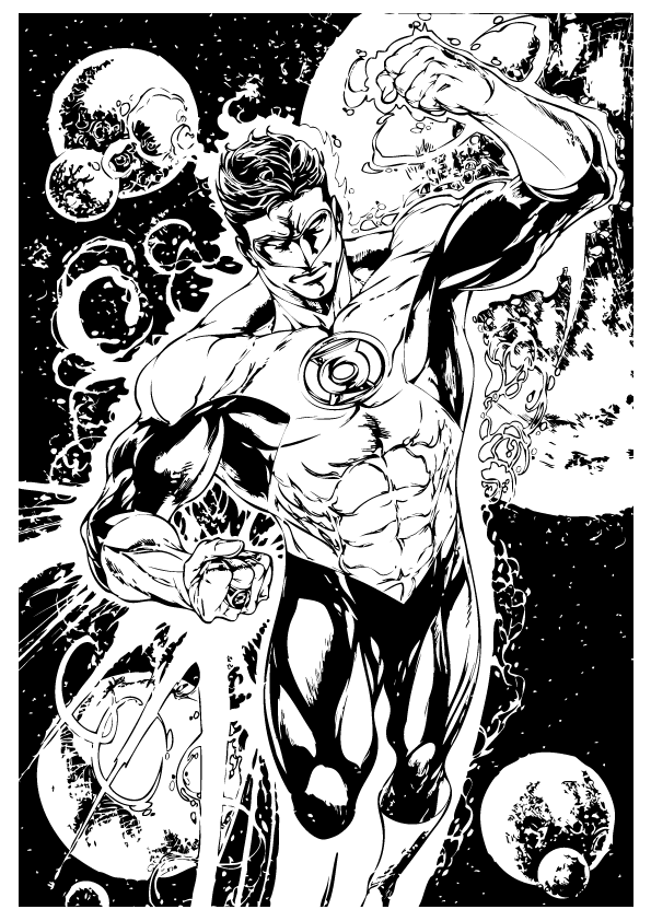 Green Lantern Coloring Pages