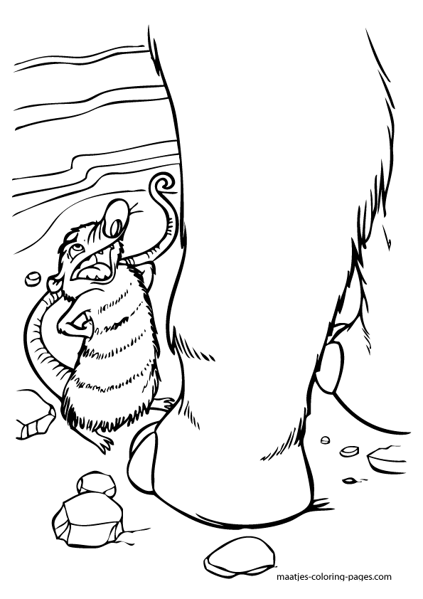 ice age 4 shira coloring pages - photo #32