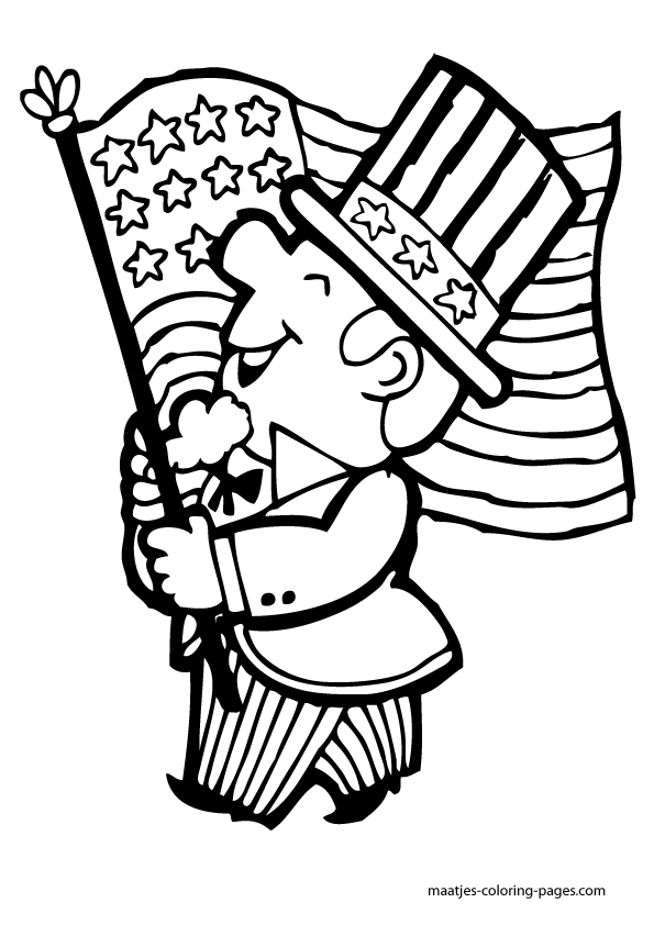 independence day free coloring pages - photo #8