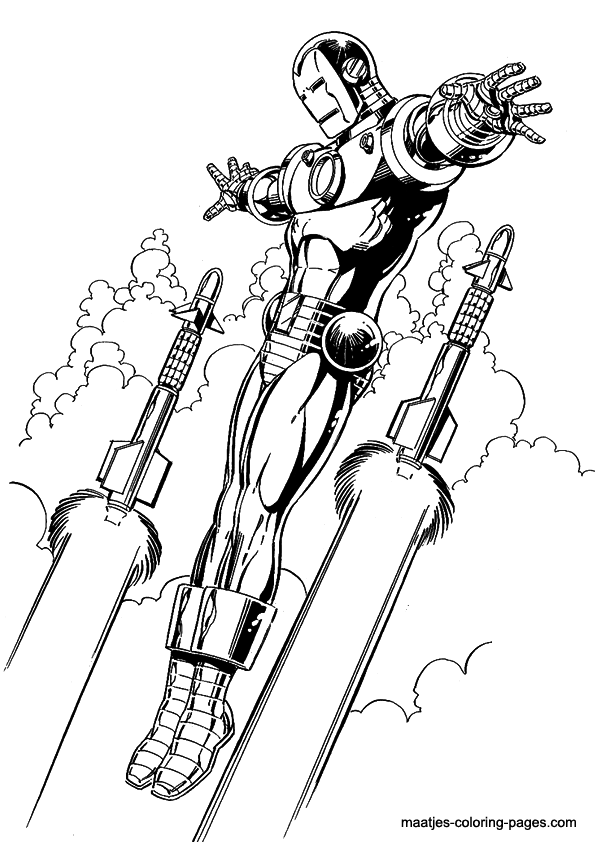 Ironman coloring page