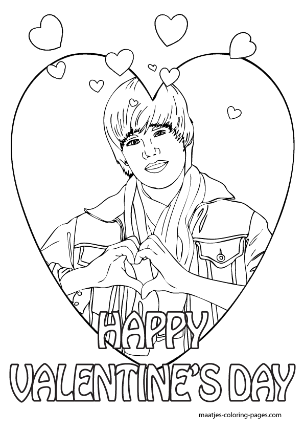 Justin Bieber Coloring Pages