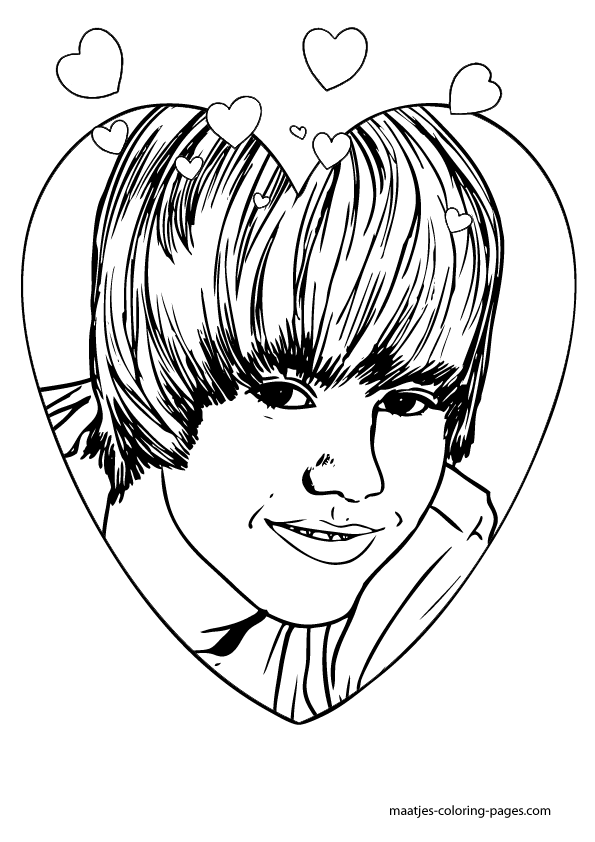 Justin Bieber Coloring Pages