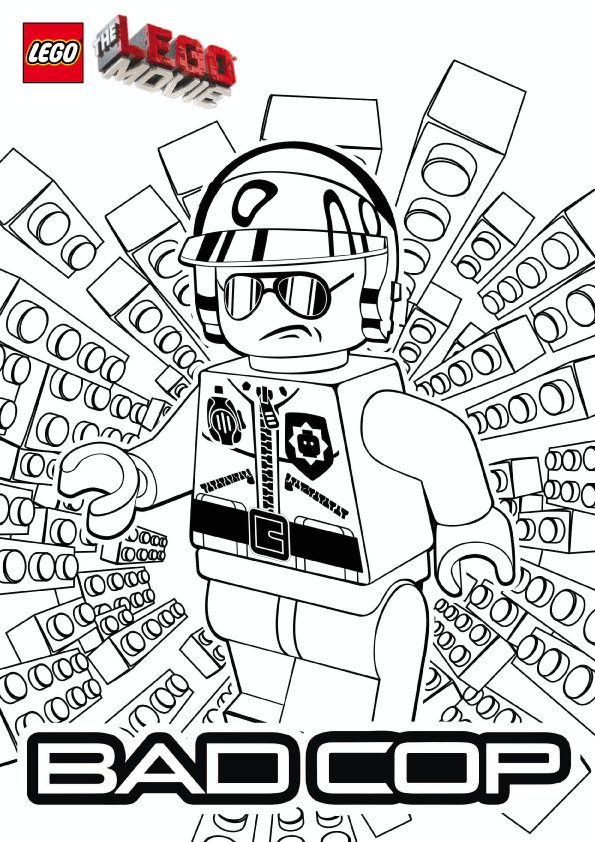 Bad Cop - The Lego Movie coloring page