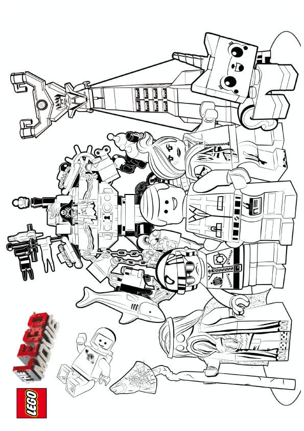 The Lego Movie coloring pages