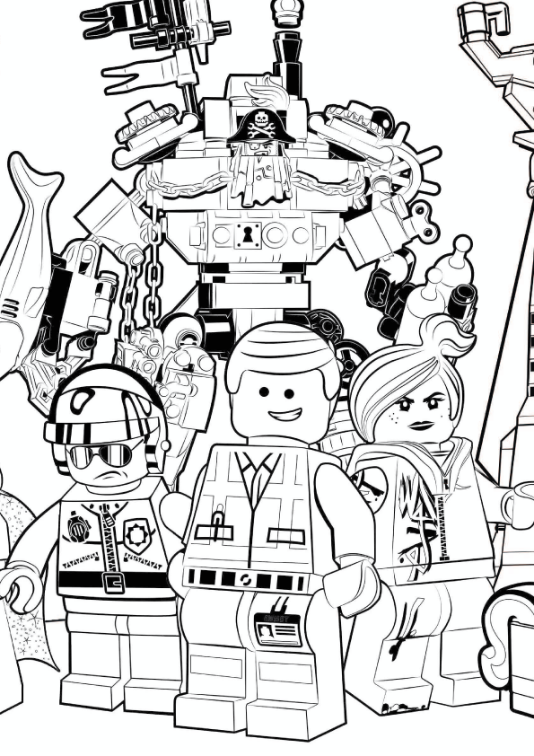 The Lego Movie coloring pages