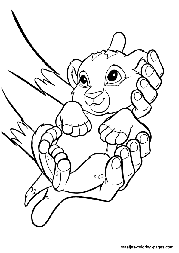 lion king coloring book pages