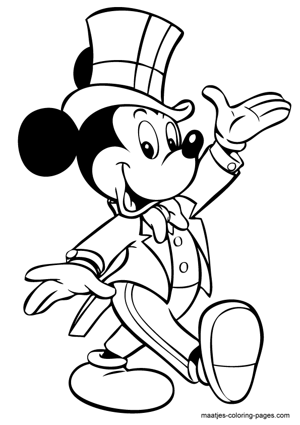 Mickey Mouse coloring page